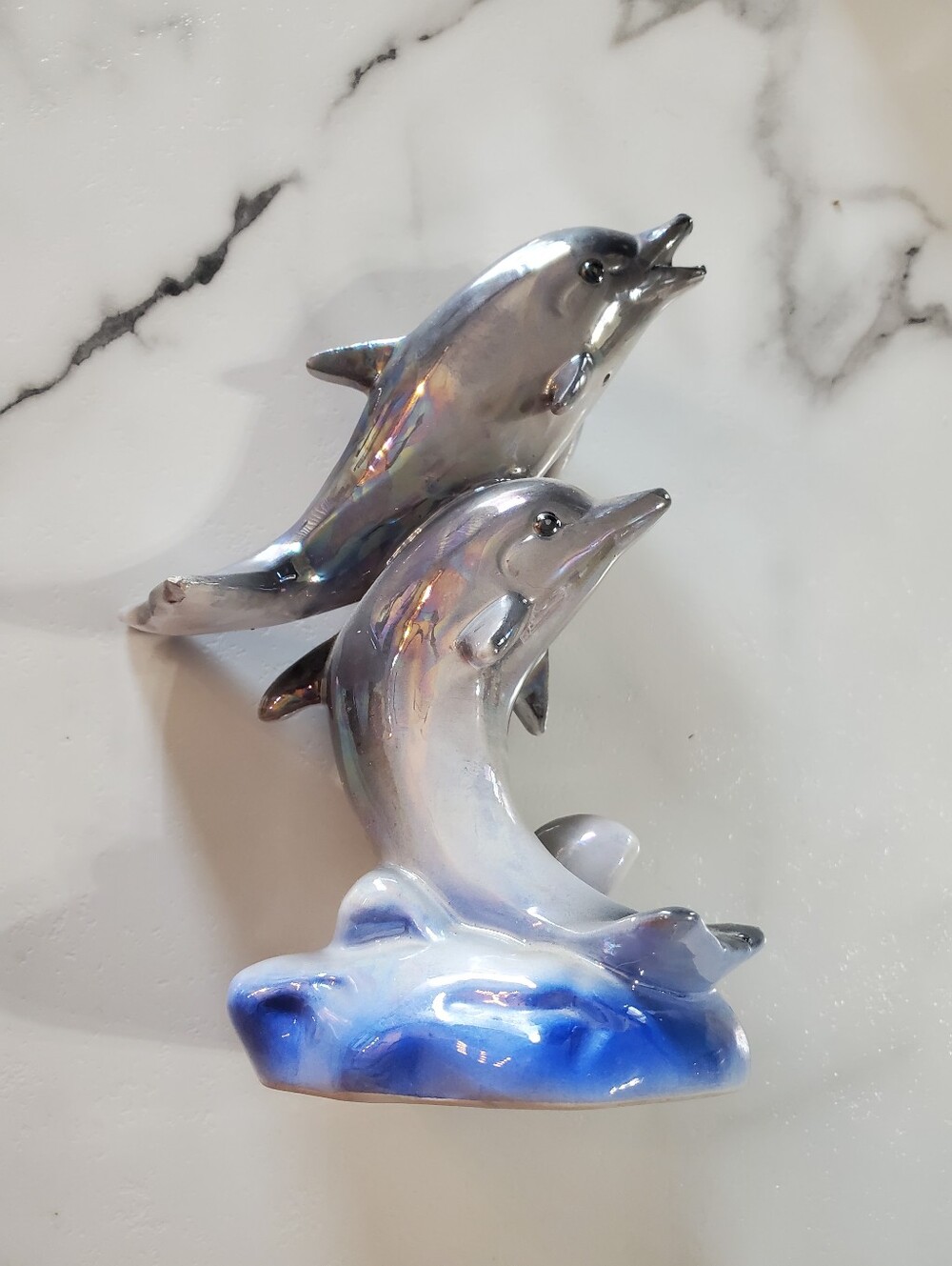 Iridescent Dolphins Figurine - Picture 9 of 13
